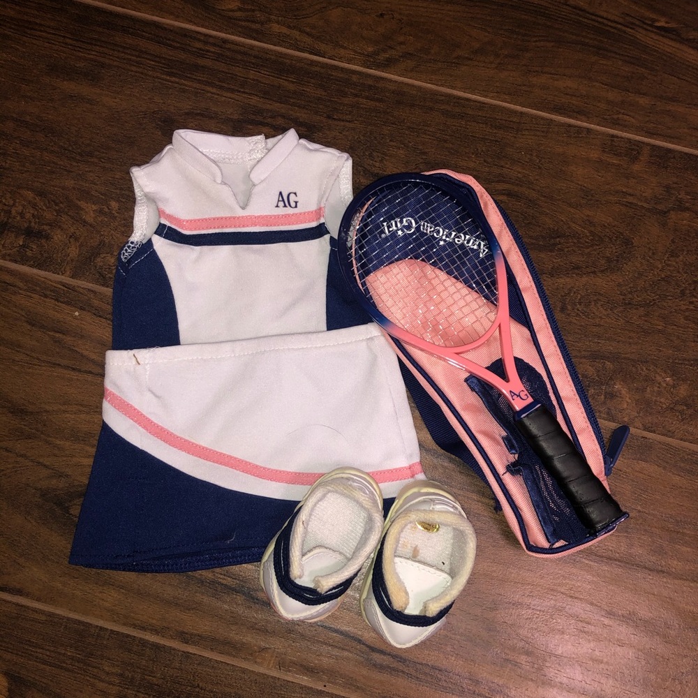 American girl doll tennis set